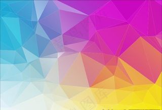 蓝红几何图形背景 菱形图片