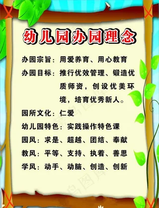 学校办园理念图片