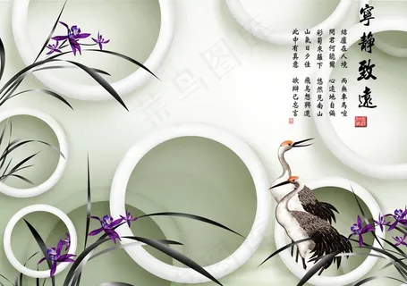 花卉背景墙图片