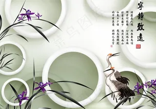 花卉背景墙图片