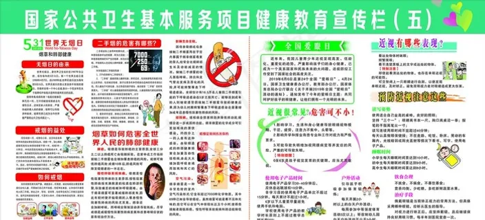 爱眼日 烟草和肺部健康知识宣传图片