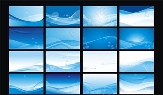 蓝色展板背景图片