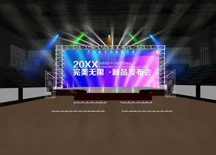 舞台背景样机图片 舞台背景样机图片