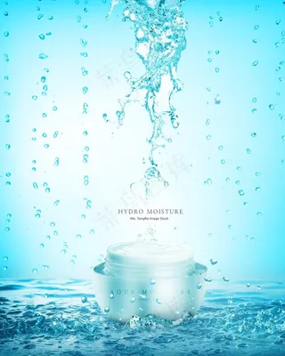 水动态化妆品海报图片