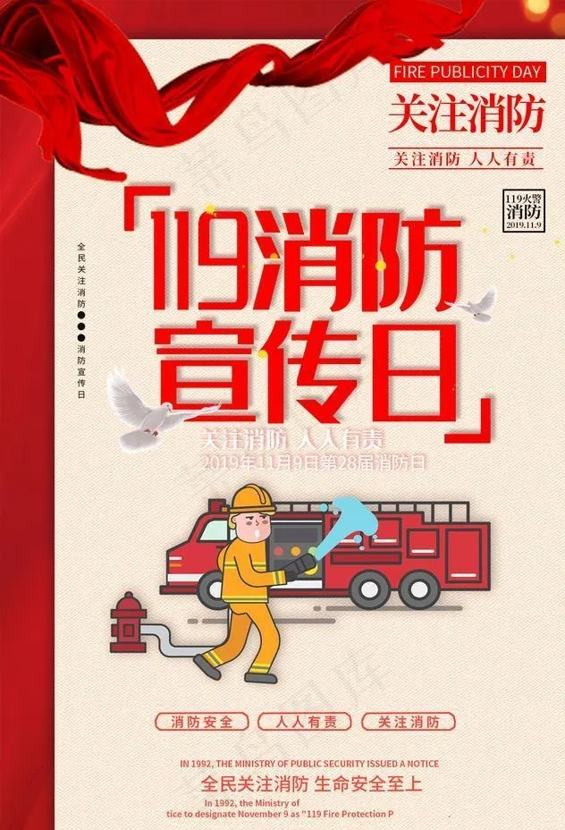 消防宣传图片(1425X2098(DPI:100))psd模版下载