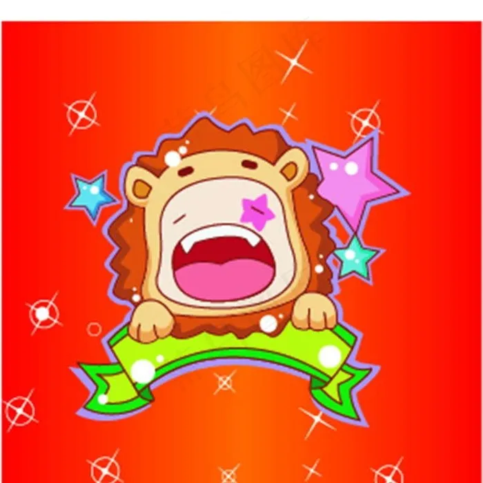 狮子图片ai矢量模版下载
