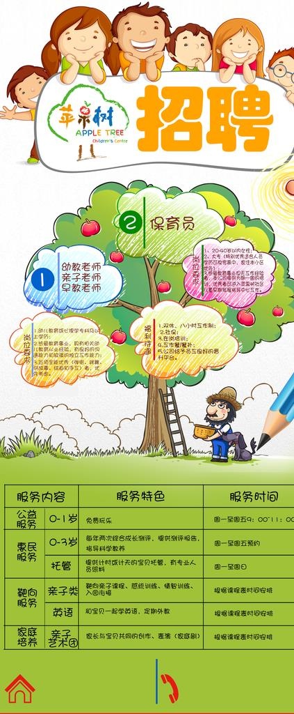 幼儿园招聘图片