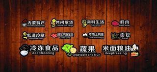 超市分类牌 超市区域牌 吊牌图片