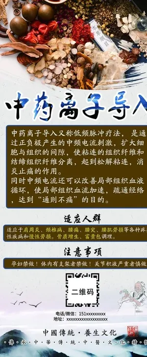 中药离子导入图片