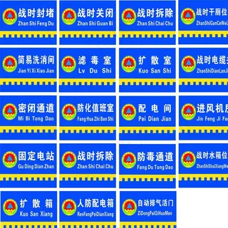 人民防空标识牌图片