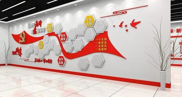 党建照片墙图片