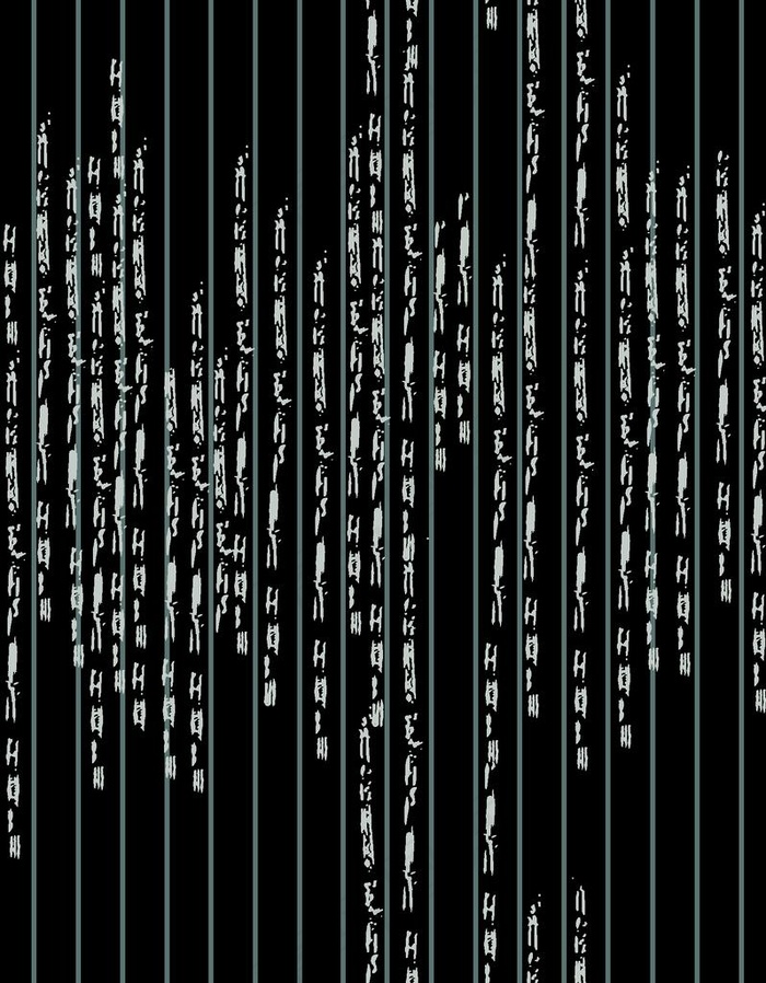数码印花 大牌花 高清 甲骨文图片
