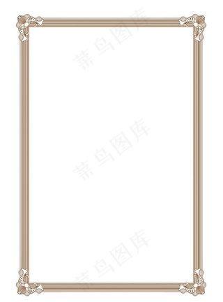 高清证书古典边框图片