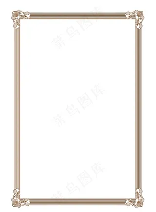 高清证书古典边框图片