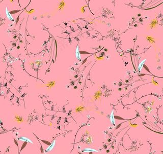 小碎花 大牌 数码 印花 花卉图片