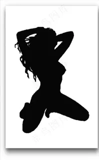 女人剪影图片