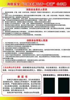 消防安全公示牌图片