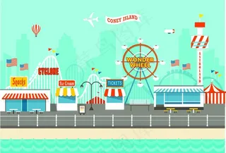 国外卡通游乐场图片