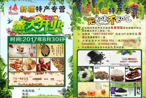 新疆特产单页图片
