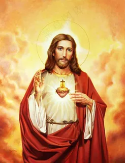 天主教 耶稣 基督 圣心 肖像图片