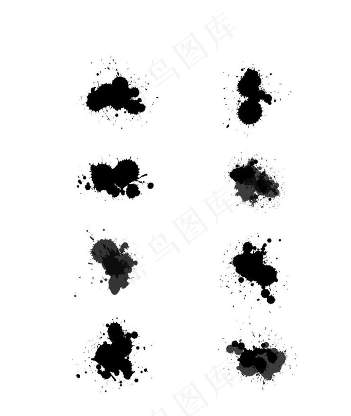 滴墨素材图片