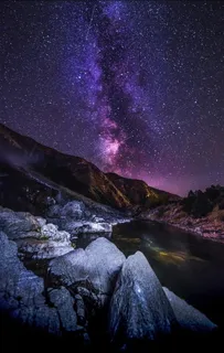 紫色唯美星空图片 紫色唯美星空图片
