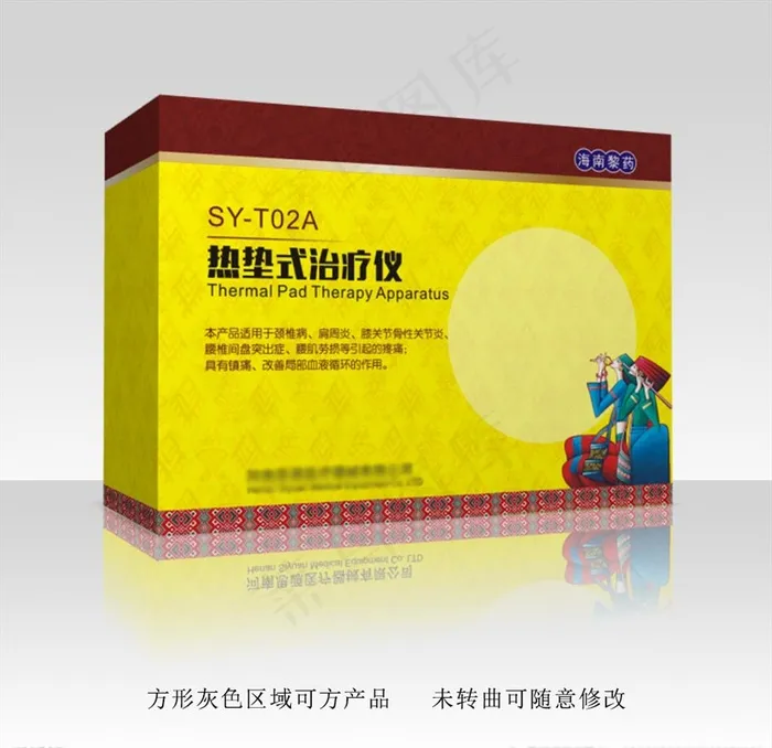 少数民族包装盒 展开图可修改图片cdr矢量模版下载