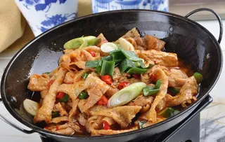 锅仔井冈山豆皮图片