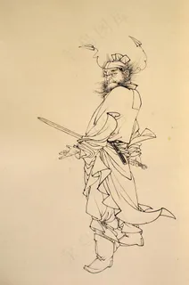 白描人物图片 白描人物图片