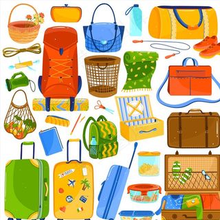 卡通行李箱图片