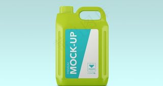 绿色塑料桶图片