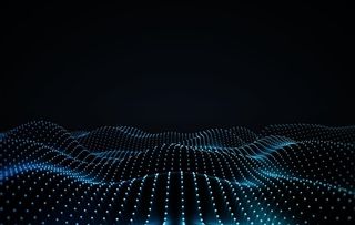 科技蓝粒子空间图片