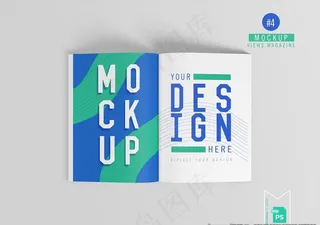 画册内页效果图样机贴图图片