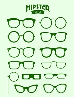 眼镜矢量图图片