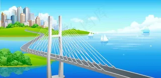 海边城市风景图片