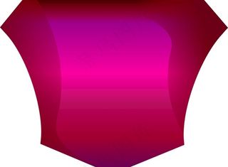 红色盾牌 宝石 质感图片