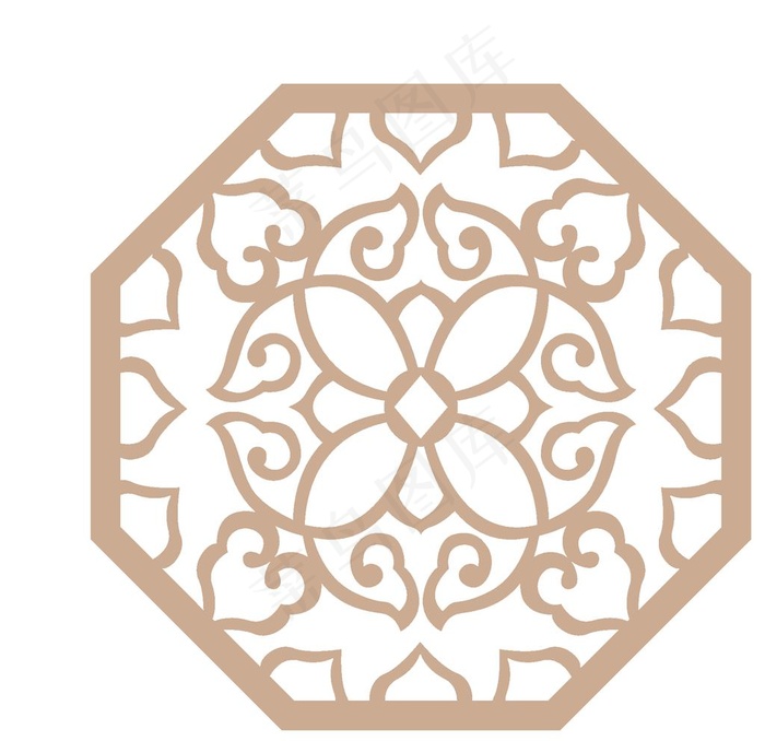 复古中式花纹边框图片eps,ai矢量模版下载