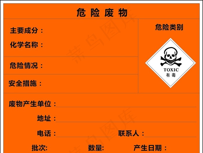 危险废物图片