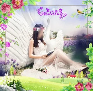 创意结婚背景幕布图片