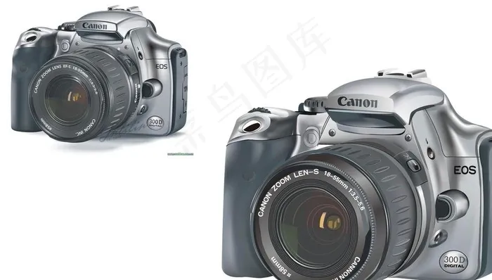 单反相机矢量图图片ai矢量模版下载