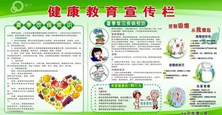 夏季健康教育图片