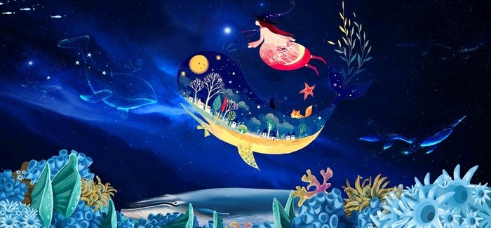 海底插画图片