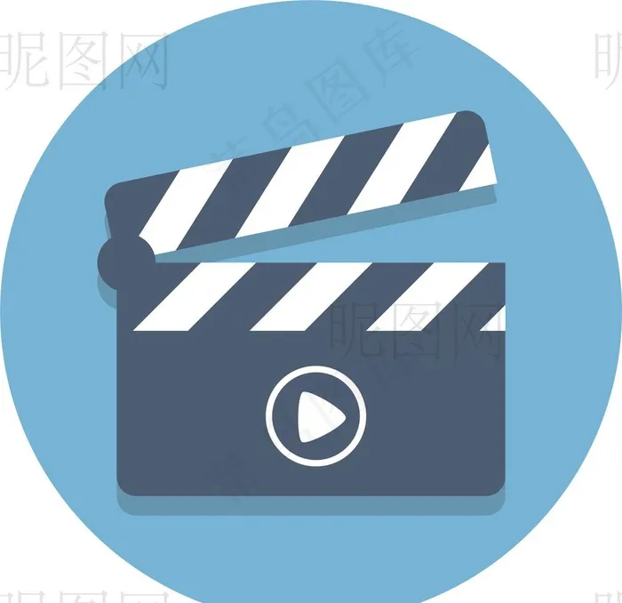 视频播放器图片ai矢量模版下载