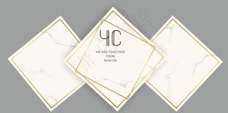 大理石香槟色婚礼舞台图片