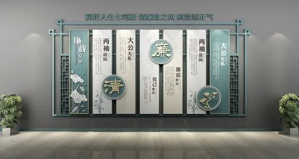 廉政文化墙图片
