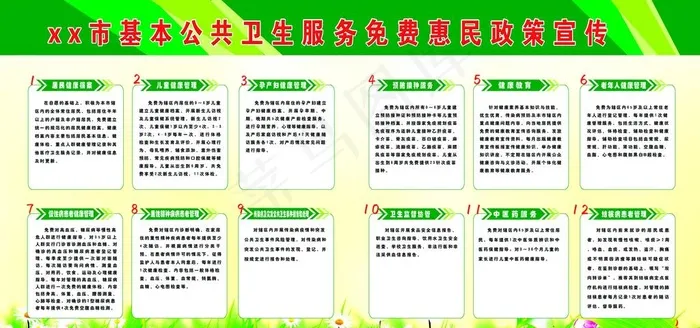 基本公共卫生服务免费惠民政策宣图片(5764X2882(DPI:60))psd模版下载