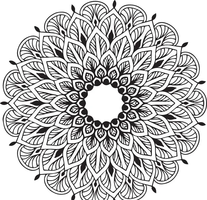 曼陀罗花纹图片eps,ai矢量模版下载