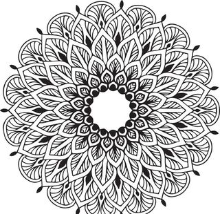 曼陀罗花纹图片