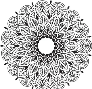 曼陀罗花纹图片