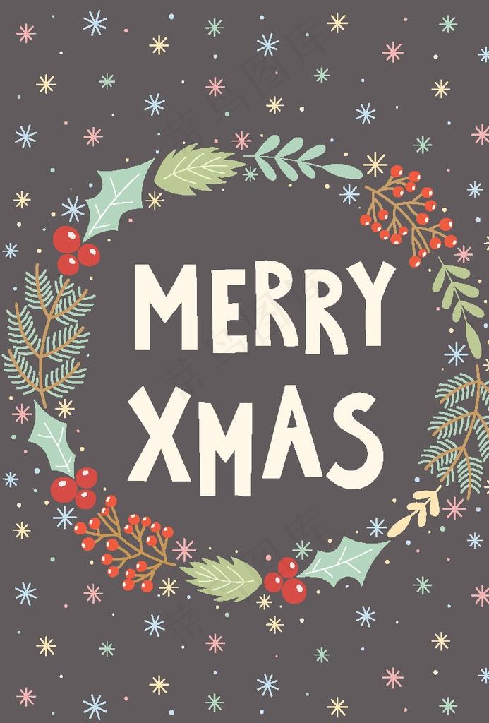 圣诞主题插画图案图片